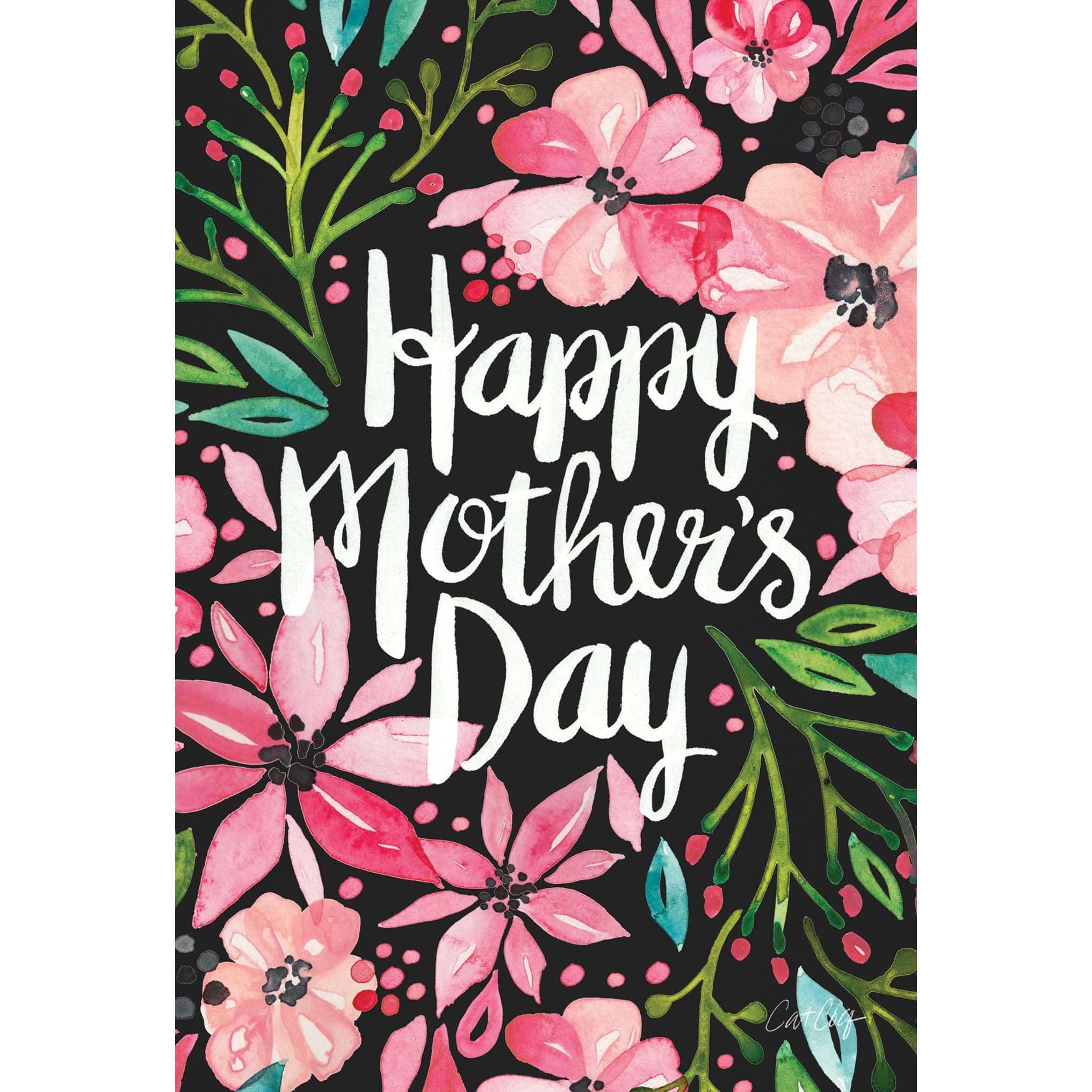 Pictura blooming florals Mother's Day card with colorful floral design and heartfelt message, perfect for celebrating moms.